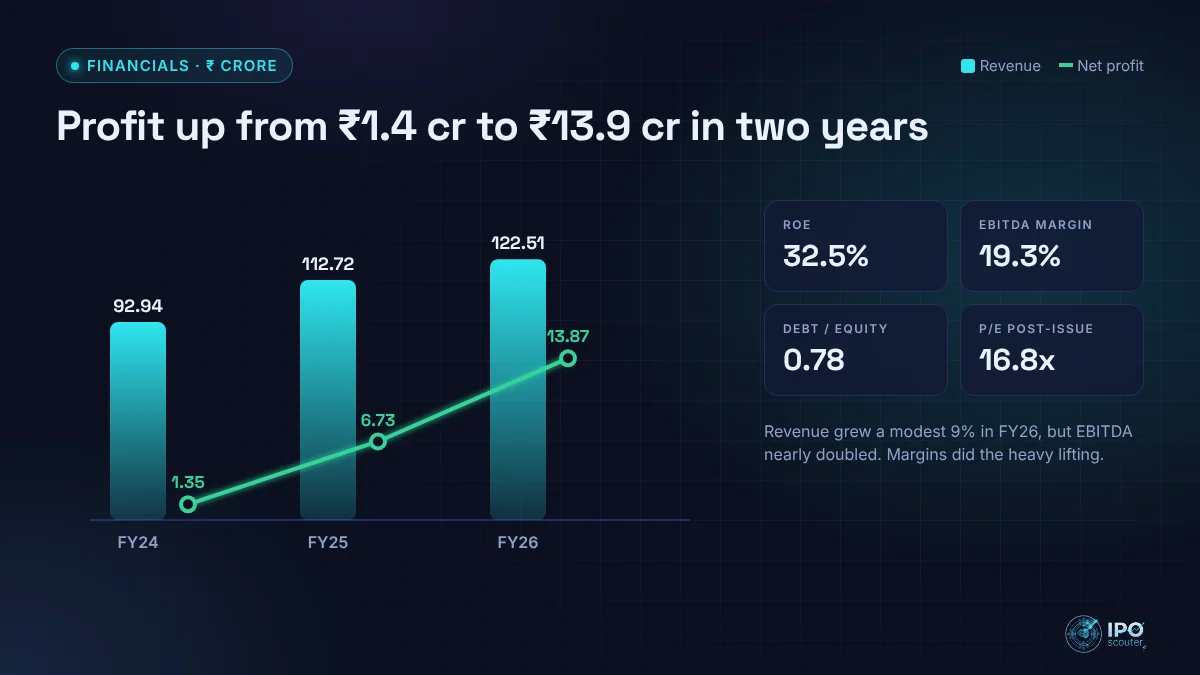 Paramount Syntex revenue and net profit with key ratios
