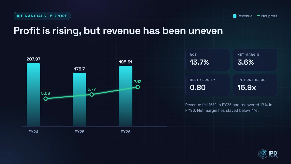 Shree TNB Polymers revenue and net profit with key ratios