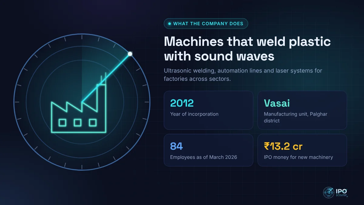 What SJP Ultrasonics does: Machines that weld plastic with sound waves
