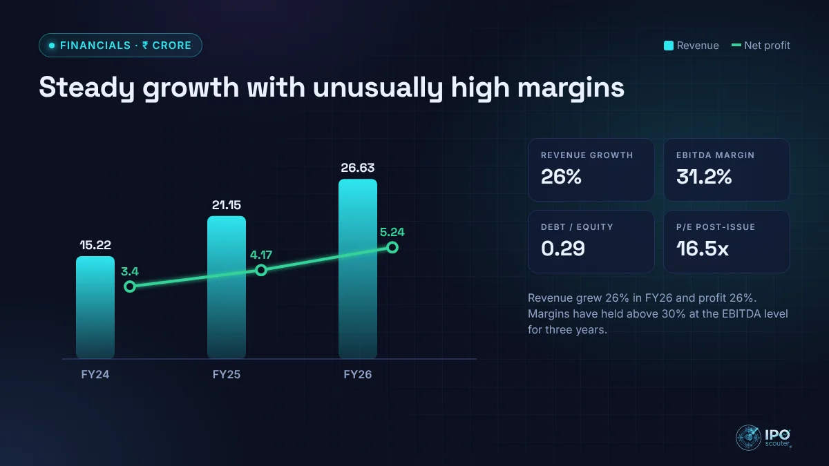 SJP Ultrasonics revenue and net profit with key ratios